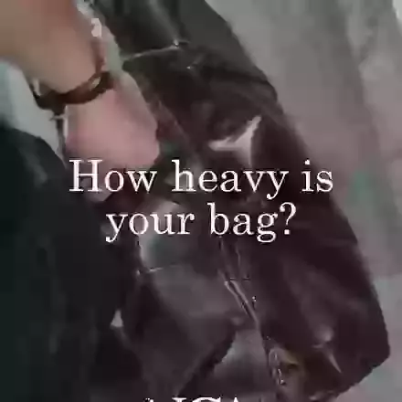 'How heavy is your bag?' Flyer